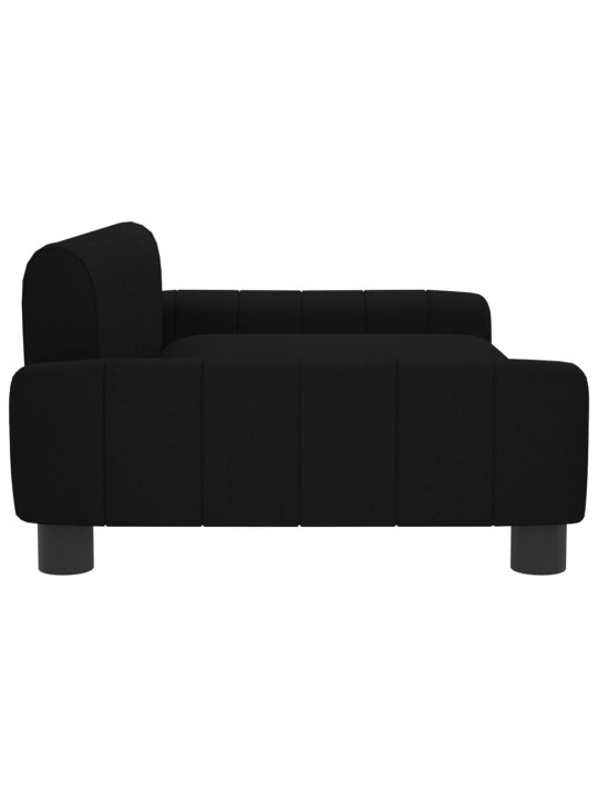 Pelíšek pro psy černý 90 x 53 x 30 cm textil