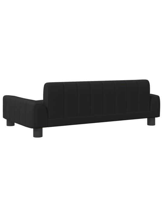 Pelíšek pro psy černý 90 x 53 x 30 cm umělá kůže