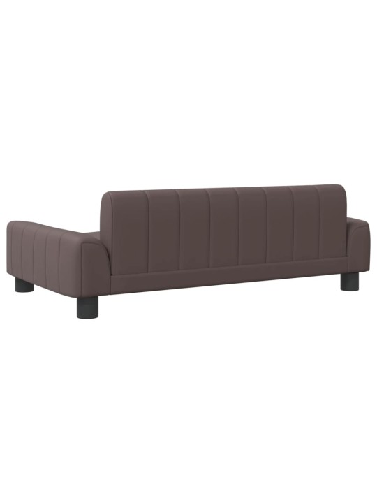 Pelíšek pro psy hnědý 90 x 53 x 30 cm umělá kůže