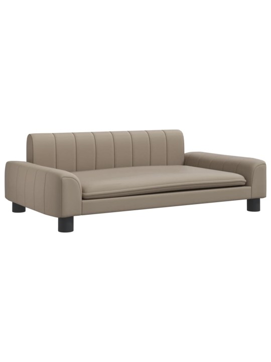 Pelíšek pro psy cappuccino 90 x 53 x 30 cm umělá kůže
