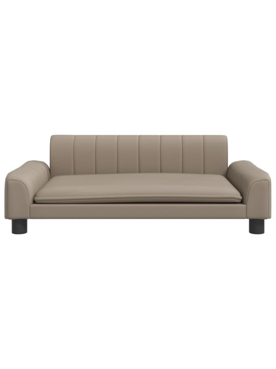 Pelíšek pro psy cappuccino 90 x 53 x 30 cm umělá kůže