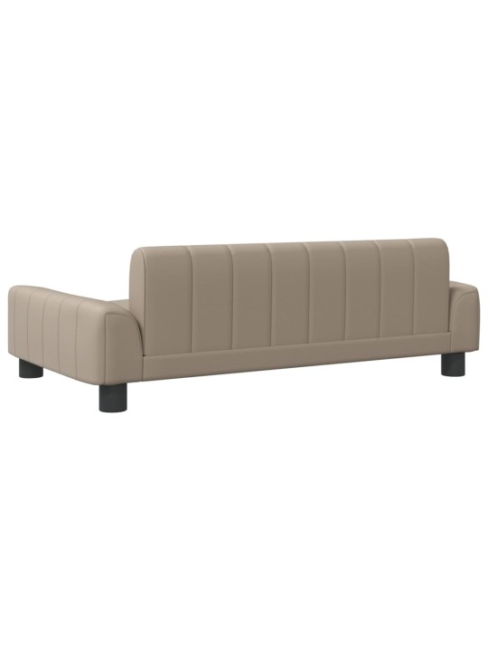 Pelíšek pro psy cappuccino 90 x 53 x 30 cm umělá kůže