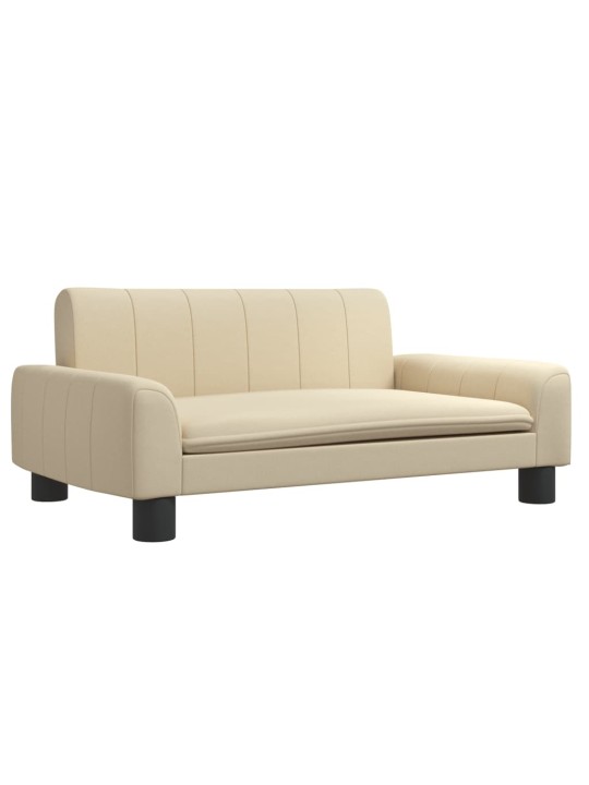 Pelíšek pro psy krémový 70 x 45 x 30 cm textil