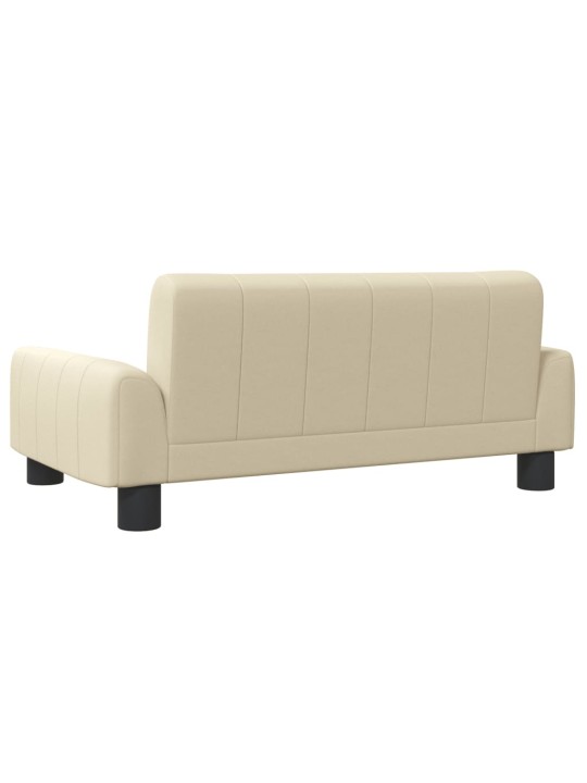 Pelíšek pro psy krémový 70 x 45 x 30 cm textil