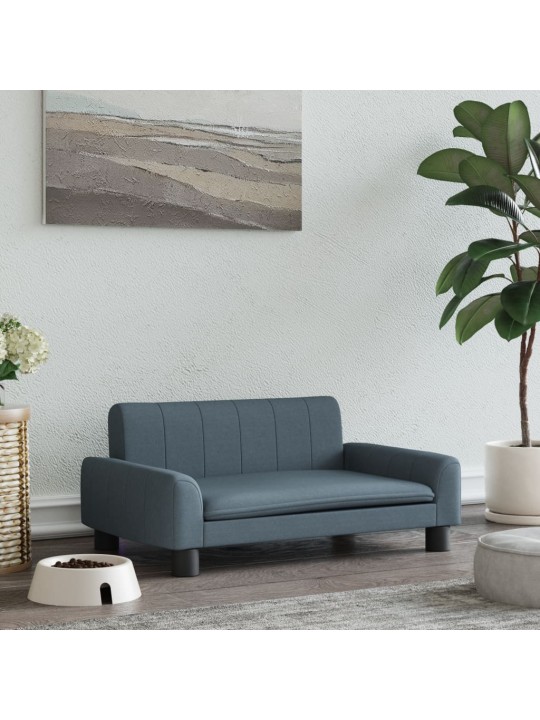 Pelíšek pro psy tmavě šedý 70 x 45 x 30 cm textil