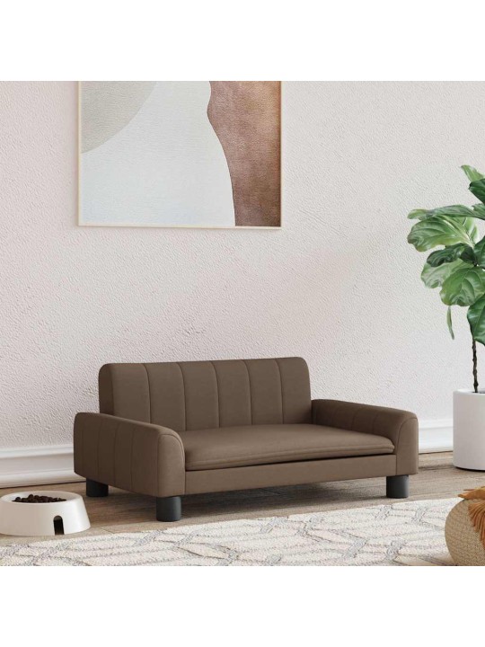 Pelíšek pro psy hnědý 70 x 45 x 30 cm textil