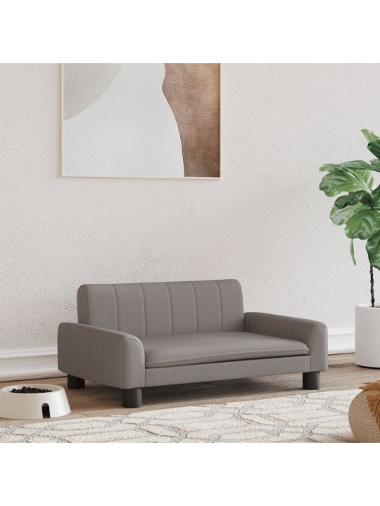 Pelíšek pro psy taupe 70 x 45 x 30 cm textil