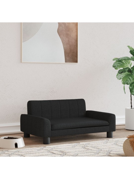 Pelíšek pro psy černý 70 x 45 x 30 cm textil