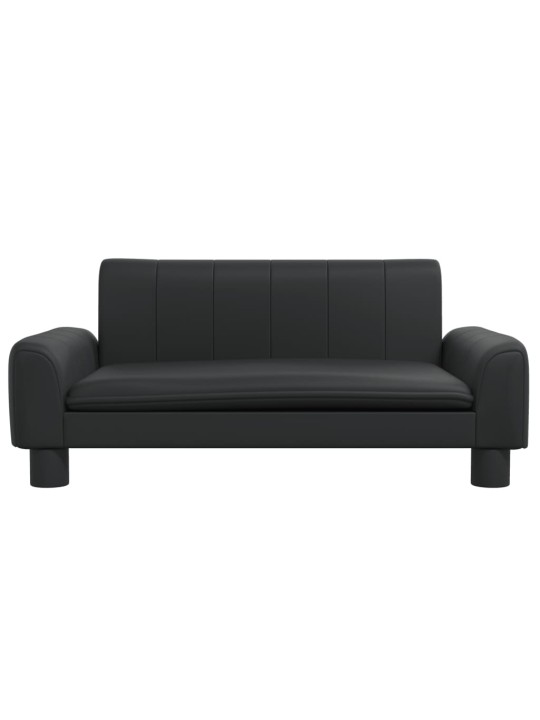 Pelíšek pro psy černý 70 x 45 x 30 cm umělá kůže