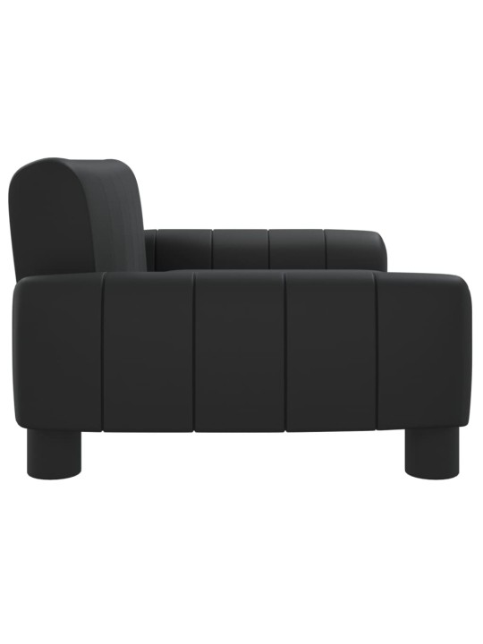Pelíšek pro psy černý 70 x 45 x 30 cm umělá kůže