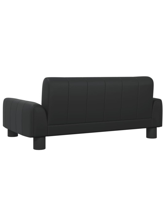 Pelíšek pro psy černý 70 x 45 x 30 cm umělá kůže
