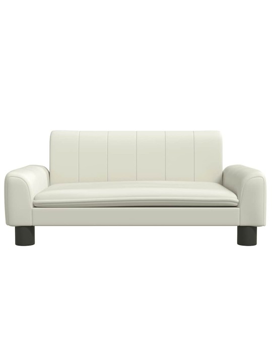 Pelíšek pro psy krémový 70 x 45 x 30 cm umělá kůže