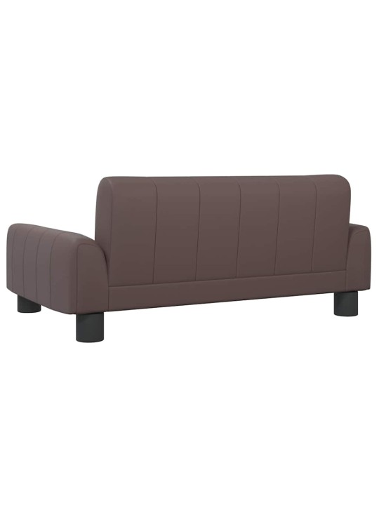 Pelíšek pro psy hnědý 70 x 45 x 30 cm umělá kůže