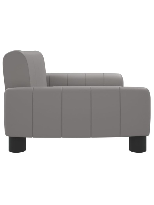 Pelíšek pro psy šedý 70 x 45 x 30 cm umělá kůže