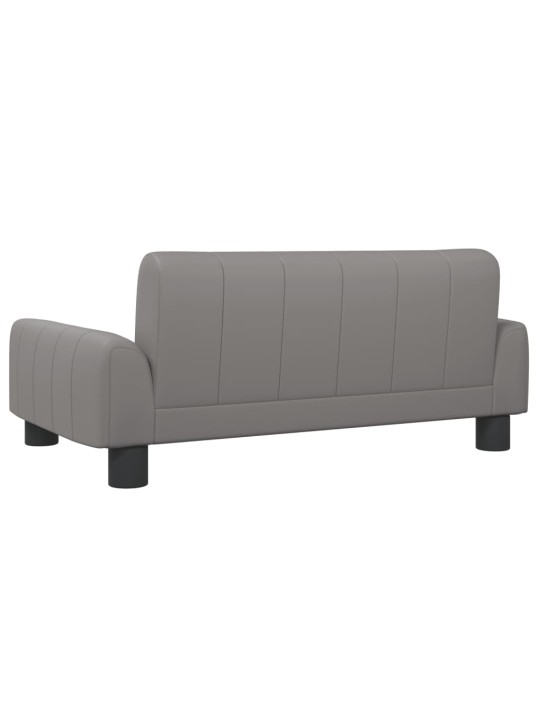 Pelíšek pro psy šedý 70 x 45 x 30 cm umělá kůže