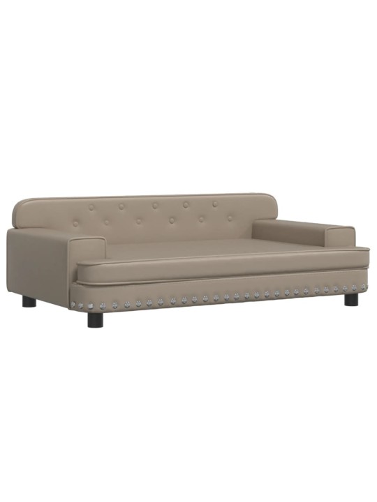 Pelíšek pro psy cappuccino 90 x 53 x 30 cm umělá kůže