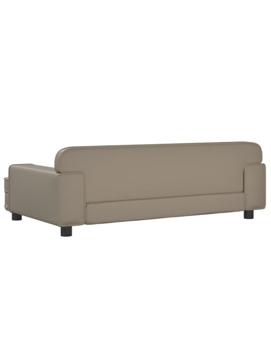Pelíšek pro psy cappuccino 90 x 53 x 30 cm umělá kůže