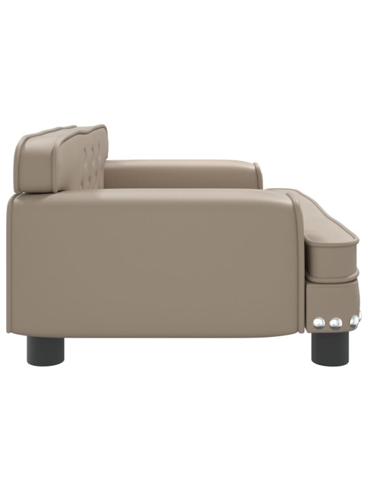 Pelíšek pro psy cappuccino 70 x 45 x 30 cm umělá kůže