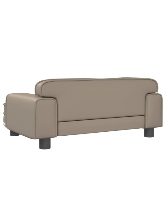 Pelíšek pro psy cappuccino 70 x 45 x 30 cm umělá kůže