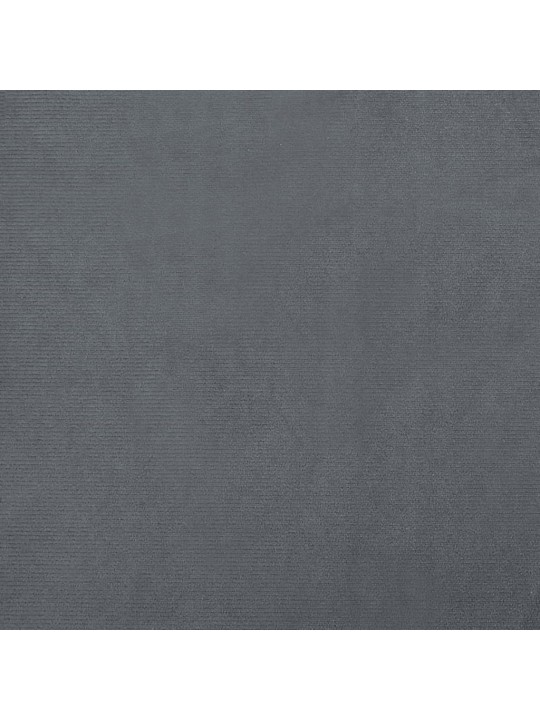 Pelíšek pro psy tmavě šedý 80 x 45 x 30 cm samet
