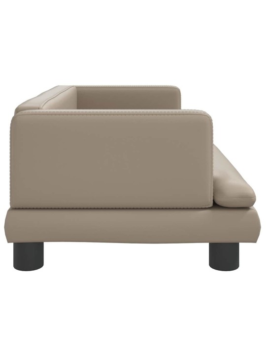 Pelíšek pro psy cappuccino 80 x 45 x 30 cm umělá kůže