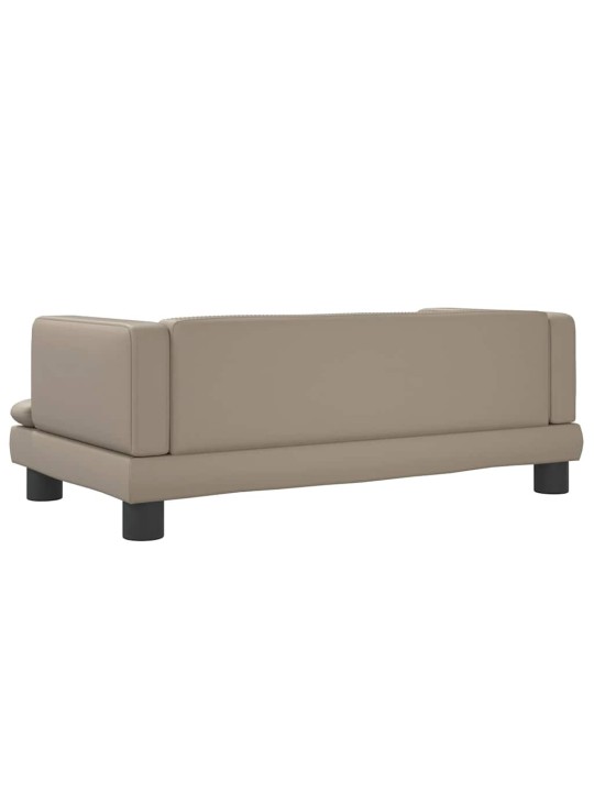 Pelíšek pro psy cappuccino 80 x 45 x 30 cm umělá kůže