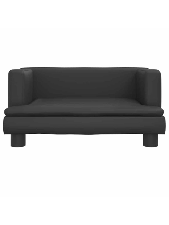 Pelíšek pro psy černý 60 x 40 x 30 cm umělá kůže