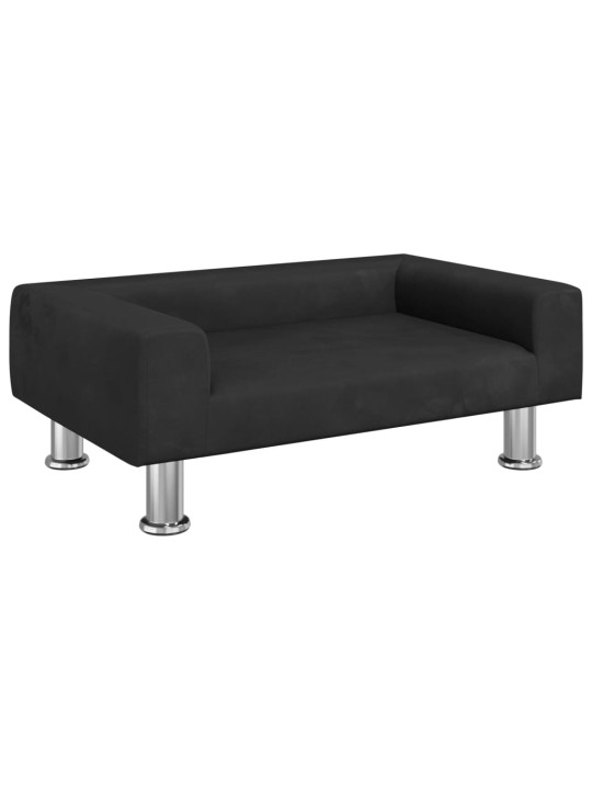 Pelíšek pro psy černý 70 x 45 x 26,5 cm samet