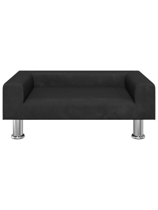 Pelíšek pro psy černý 70 x 45 x 26,5 cm samet