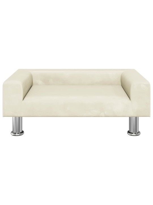 Pelíšek pro psy krémový 70 x 45 x 26,5 cm samet