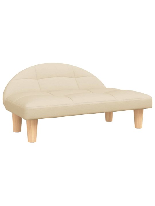 Pelíšek pro psy krémový 70 x 52 x 30 cm textil