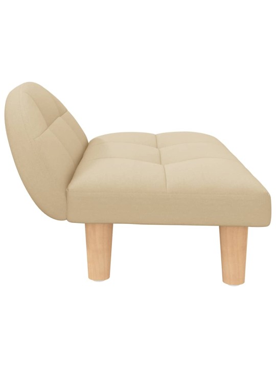 Pelíšek pro psy krémový 70 x 52 x 30 cm textil