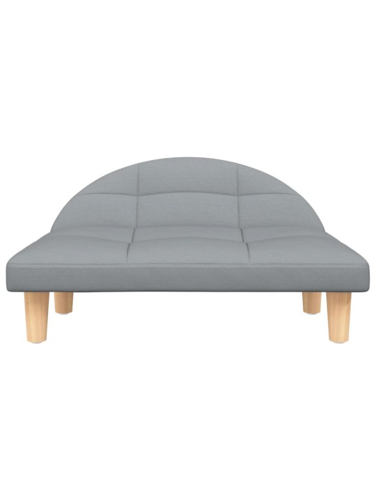 Pelíšek pro psy světle šedý 70 x 52 x 30 cm textil