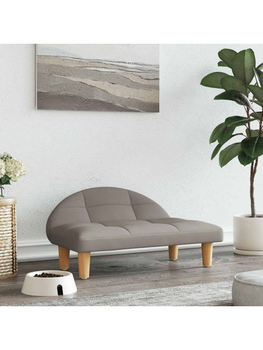 Pelíšek pro psy taupe 70 x 52 x 30 cm textil