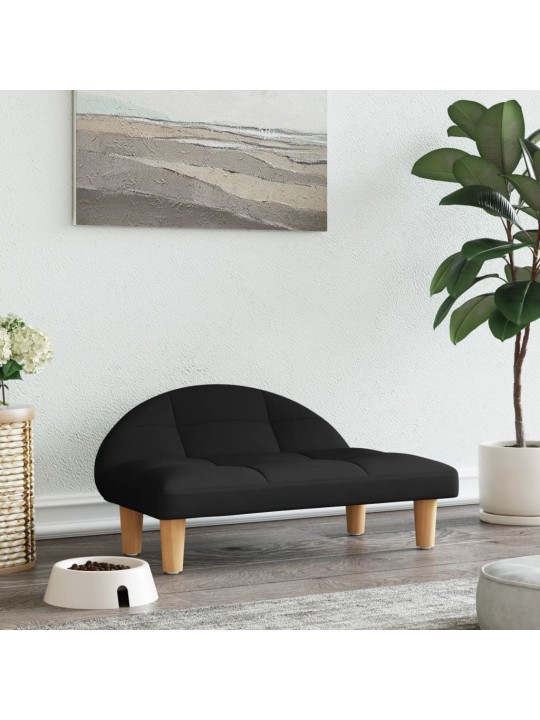 Pelíšek pro psy černý 70 x 52 x 30 cm textil