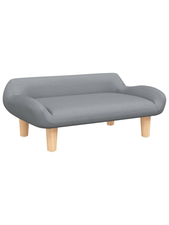 Pelíšek pro psy světle šedý 70 x 40 x 24 cm textil