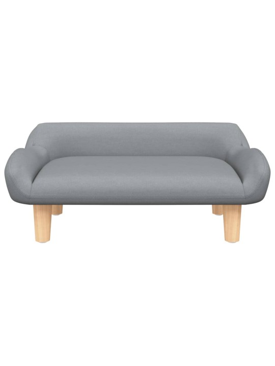 Pelíšek pro psy světle šedý 70 x 40 x 24 cm textil