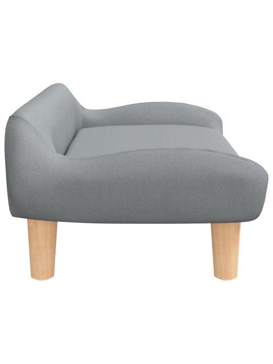 Pelíšek pro psy světle šedý 70 x 40 x 24 cm textil