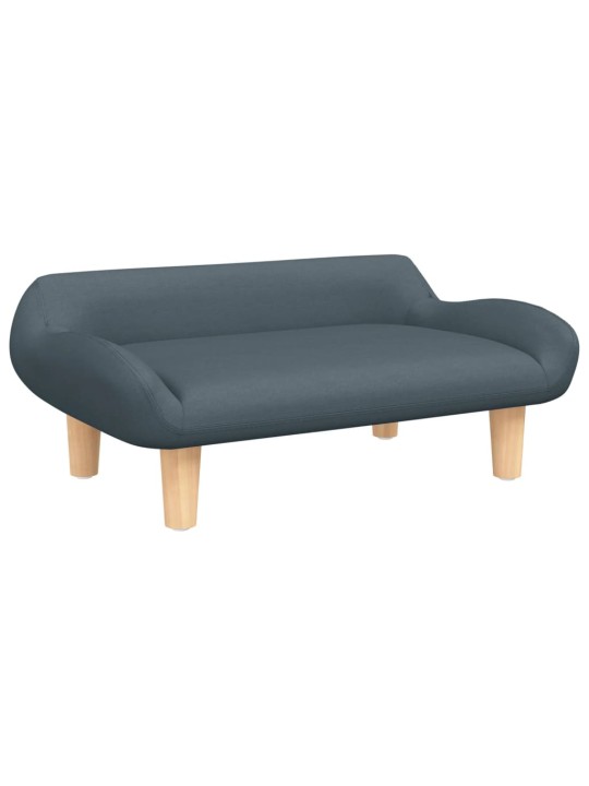 Pelíšek pro psy tmavě šedý 70 x 40 x 24 cm textil