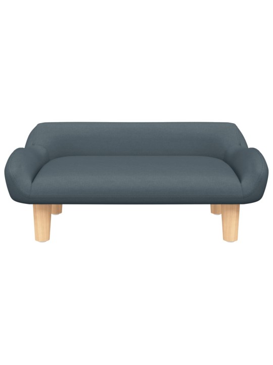 Pelíšek pro psy tmavě šedý 70 x 40 x 24 cm textil