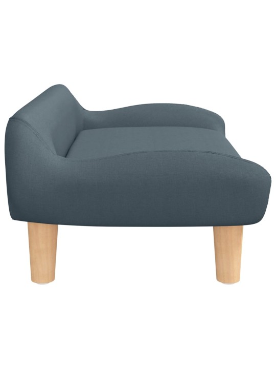 Pelíšek pro psy tmavě šedý 70 x 40 x 24 cm textil