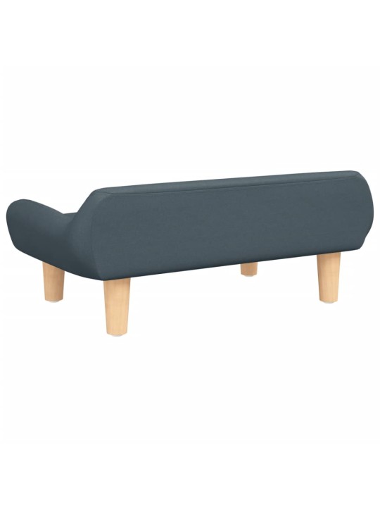 Pelíšek pro psy tmavě šedý 70 x 40 x 24 cm textil