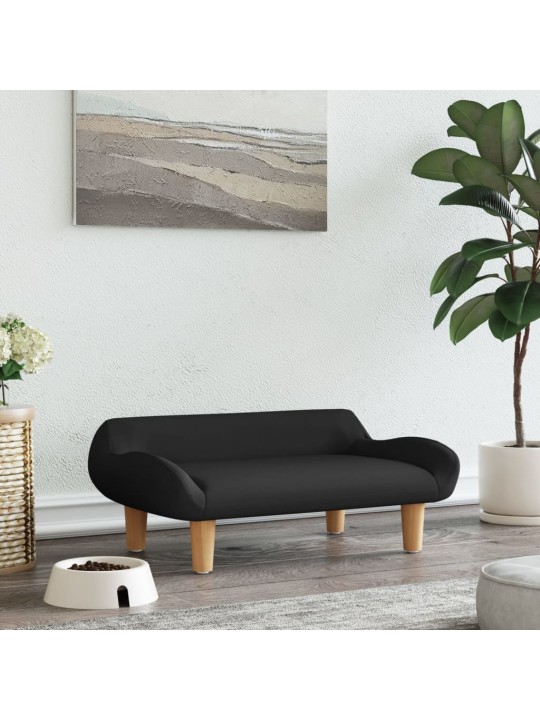 Pelíšek pro psy černý 70 x 40 x 24 cm textil