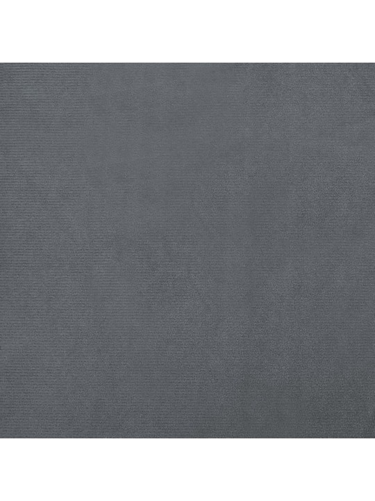 Pelíšek pro psy tmavě šedý 70 x 40 x 24 cm samet