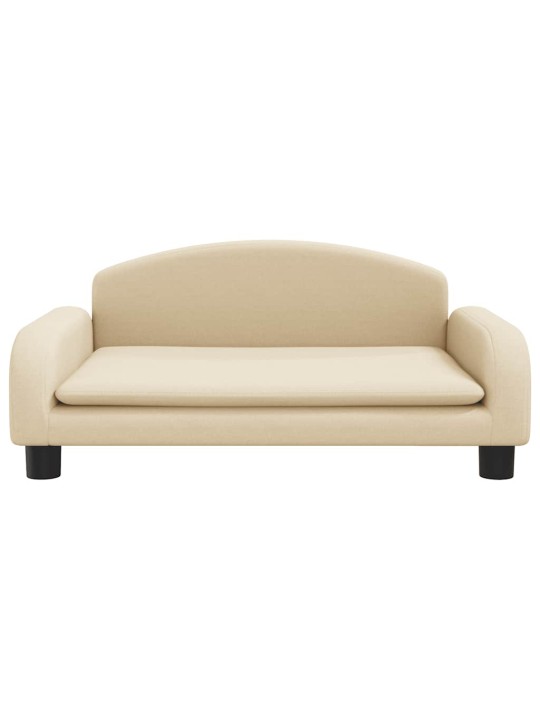 Pelíšek pro psy krémový 70 x 45 x 30 cm textil
