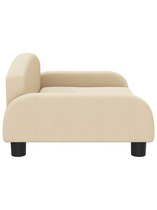 Pelíšek pro psy krémový 70 x 45 x 30 cm textil