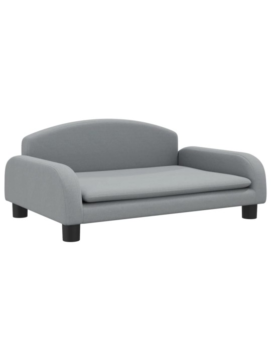 Pelíšek pro psy světle šedý 70 x 45 x 30 cm textil