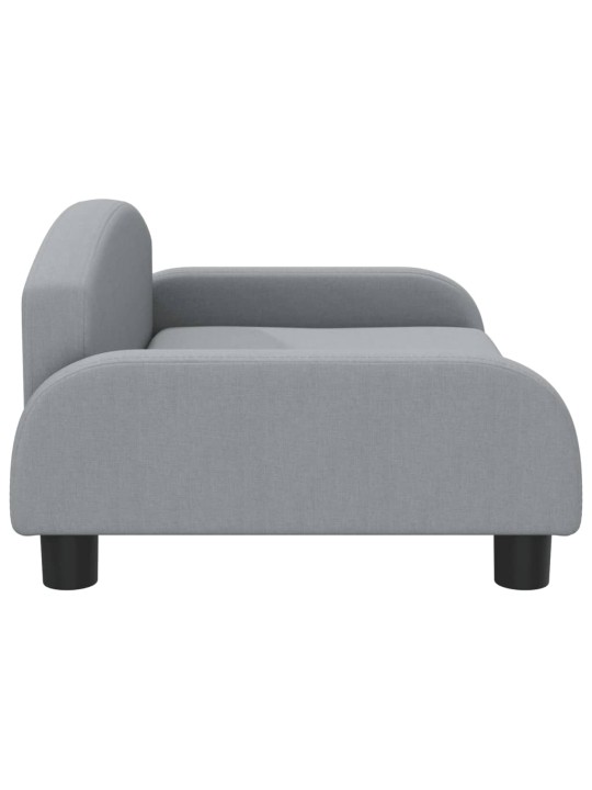 Pelíšek pro psy světle šedý 70 x 45 x 30 cm textil