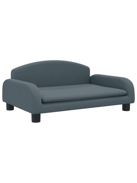 Pelíšek pro psy tmavě šedý 70 x 45 x 30 cm textil