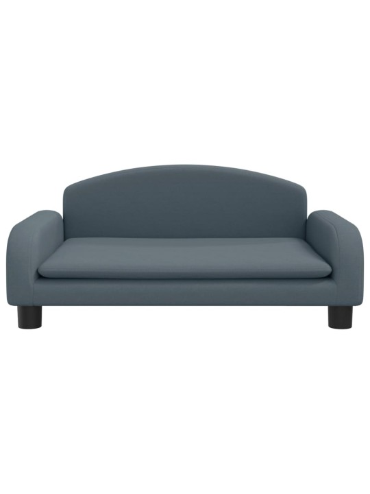 Pelíšek pro psy tmavě šedý 70 x 45 x 30 cm textil